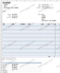 公司汇款账单明细表格