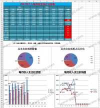 个人每月收支统计分析表